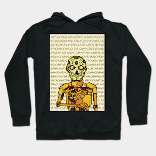 Explore NFT Character - Golden RobotMask with Mexican Eyes on TeePublic Hoodie